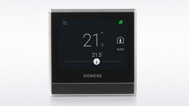 Siemens - Smart Room Thermostat, Heat, Backlit Touch Screen - RDS Series