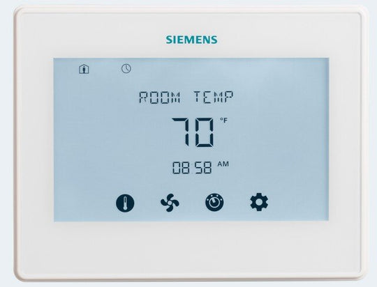 Siemens - Room Thermostats for Heat-Pumps, LCD, Touchscreen - RDY Series