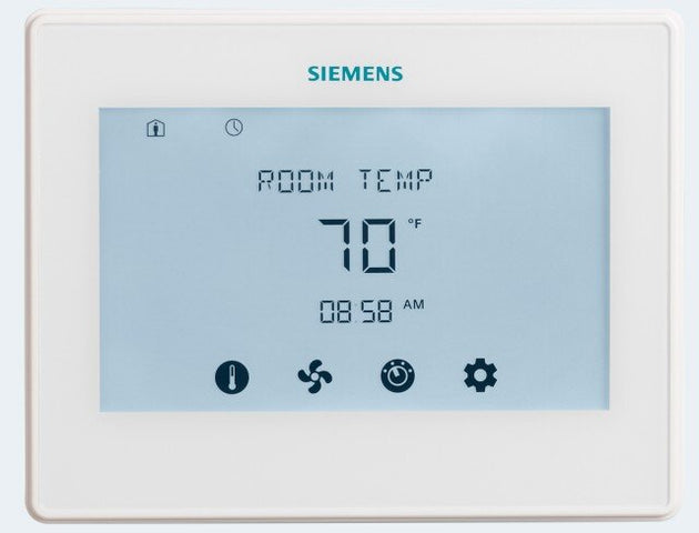 Siemens - Room Thermostats for Heat-Pumps, LCD, Touchscreen - RDY Series