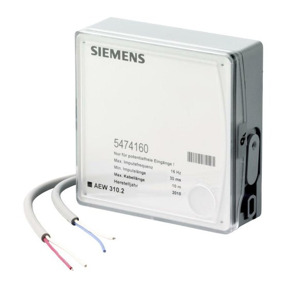 Siemens - Energy Meter Gateways, Webservers & Pulse Adaptors