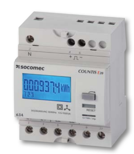 Socomec - Digital Kilowatt Metter - Direct Connect - E21 to E33 Series